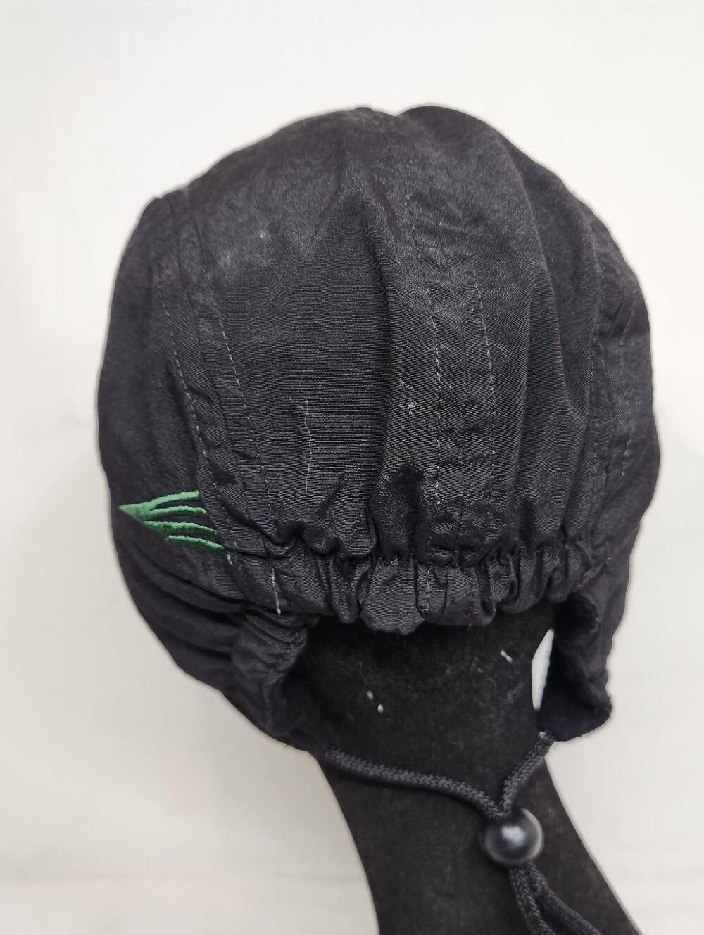 VTG TAMCAT San Francisco Black Nylon Earflaps Baseball Hat Adjustable MEDIUM - Picture 4 of 8